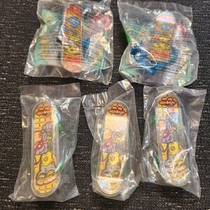 Mcdonalds FingerBoards New Sealed Lot of 5 from 2000 Vintage Toys